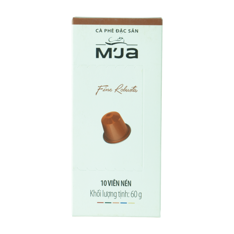 Cà Phê Viên Nén Fine Robusta M’JA (Coffee Capsule) 50g – Vị Đắng Nhẹ, Hương Trái Cây Khô, Hậu Ngọt