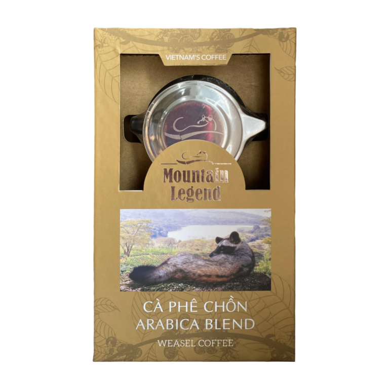 Giftset Cà Phê Chồn Arabica Mountain Legend (Arabica Weasel Coffee) 200g – Vị Ngọt Béo Tự Nhiên, Hương Hoa, Hậu Ngọt Sạch